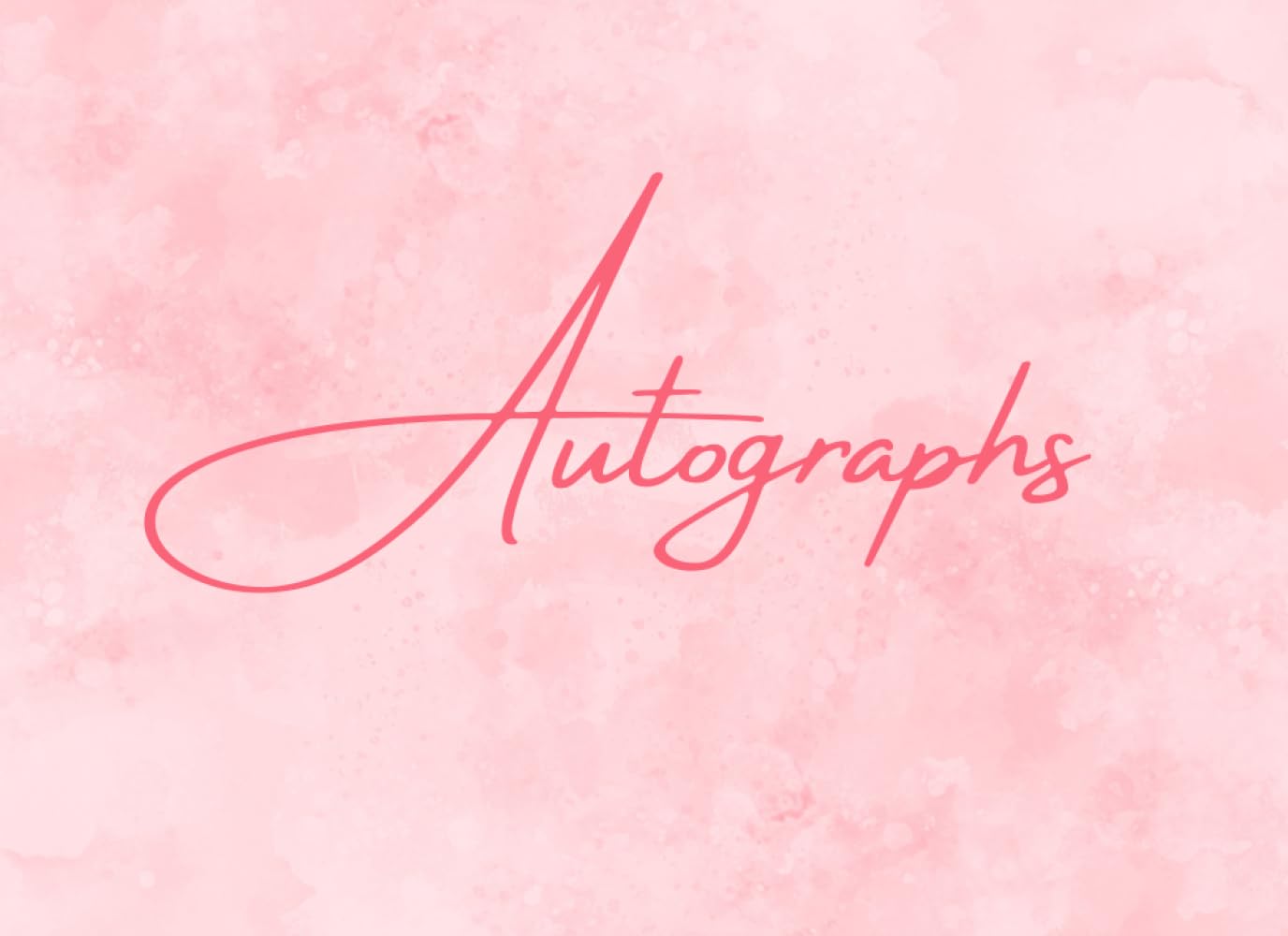 Pink Plain Autograph Book for Women: Small Journal for Signatures of Celebrities or Musicians. Use at Concerts, Conventions, Shows, Autograph Signing... etc. 100 Blank Pages. Pink Watercolor Cover. baixar o livro de graça