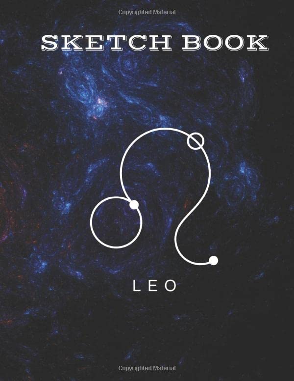 ler totalmente Sketch Book Leo: Large Book for Sketching, Drawing, Painting, Writing, Doodling, Brainstorming, 120 Pages, 8.5 x 11 size