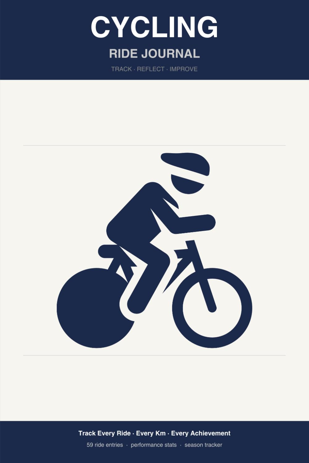 Cycling Ride Journal: 6x9 Cyclist Training Log | Track Distance, Speed, Elevation, Heart Rate & Performance | 59 Ride Entries for Road, Gravel & MTB baixar livro de graça