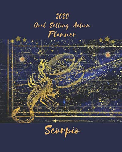 ler totalmente Goal Setting Action Planner: Weekly + Monthly Academic Planner: Celestial Motifs Horoscope Scorpio Constellation Decorated: Agenda, Notes (8 x 10 ")