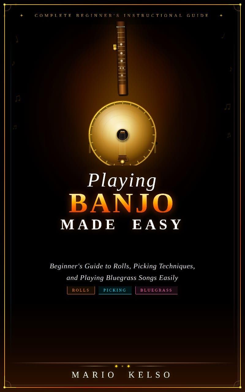 ler totalmente Playing Banjo Made Easy: Beginner's Guide to Rolls, Picking Techniques, and Playing Bluegrass Songs Easily (English Edition)