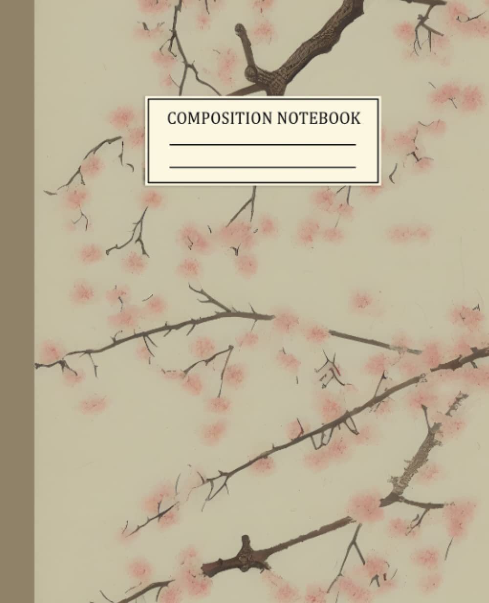 ler totalmente Composition Notebook College Ruled: Vintage Illustration | Flowers Sakura | Cute Aesthetic Journal For Girls, Teens, Women | Wide Lined