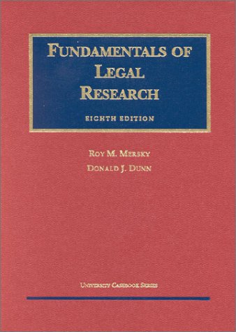 Fundamentals of Legal Research