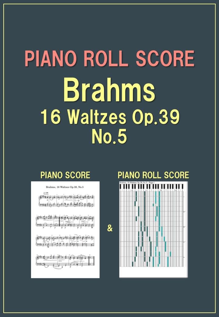 capítulo por capítulo baixar PIANO ROLL SCORE Brahms, 16 Waltzes Op.39, No.5 (English Edition)