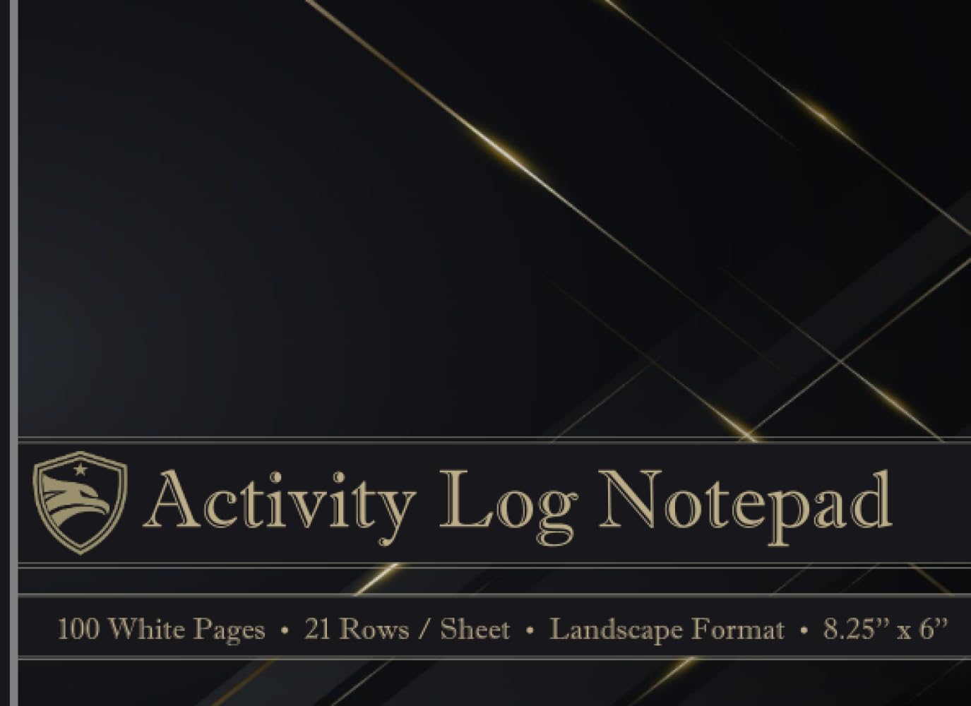 Activity Log Notebook | Track your daily activities and time spent on each | A great time management aid for work, school, home and personal use.:... Format | 8.25'' x 6 '' | Black and Gold Cove baixar o livro de graça