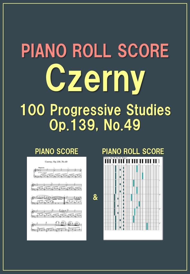 ler totalmente PIANO ROLL SCORE Czerny 100 Progressive Studies Op.139 No.49 (English Edition)