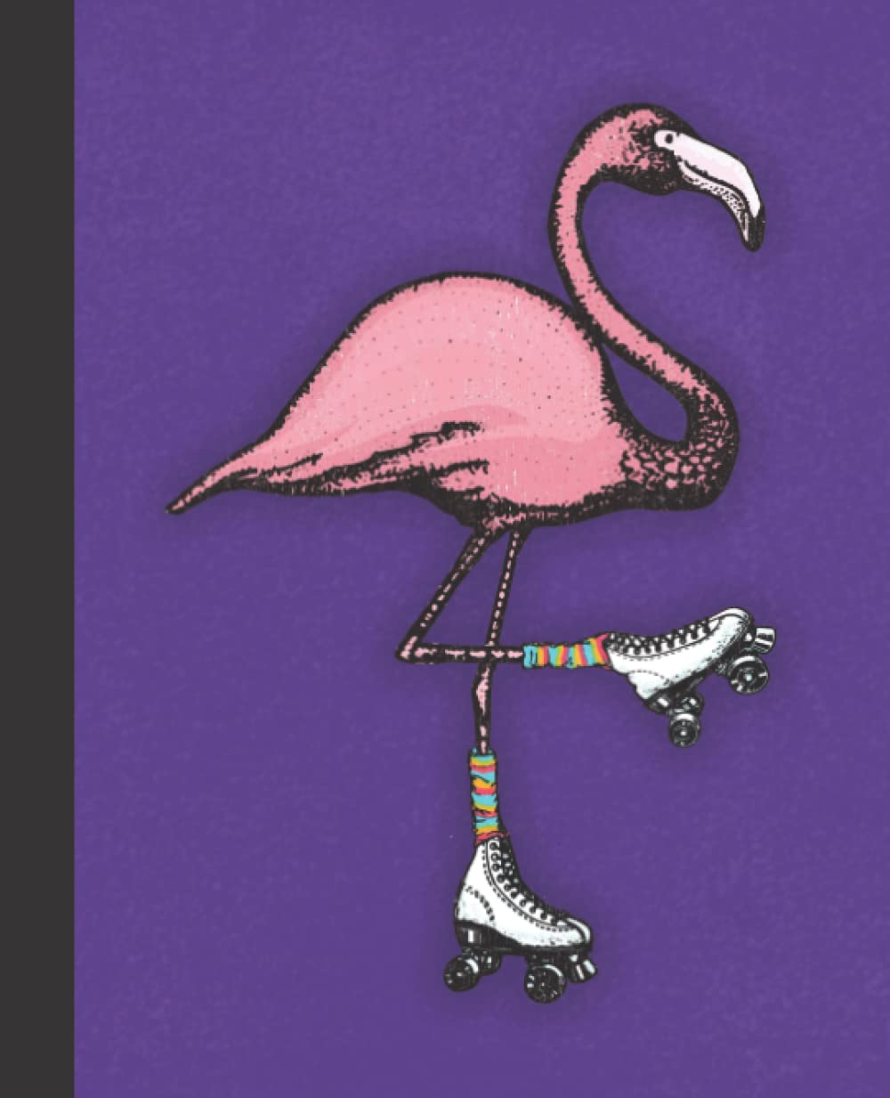 Composition Notebook College Ruled: Flamingo on Roller Skates - Purple baixar livro de graça