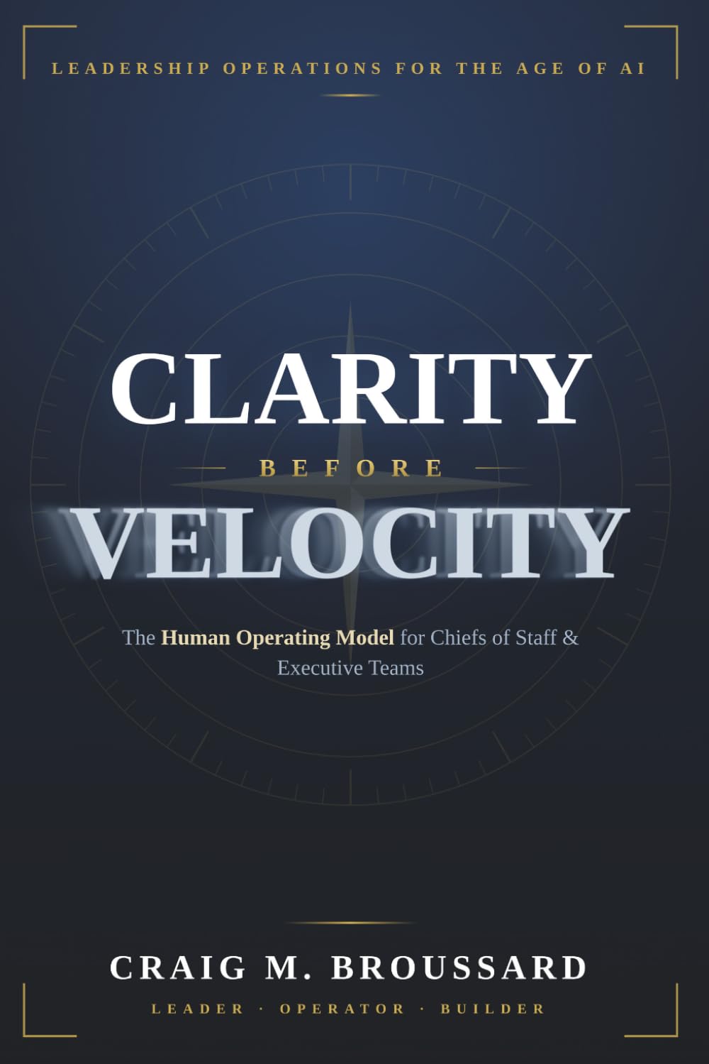 Clarity Before Velocity: The Human Operating Model for Chiefs of Staff and Executives