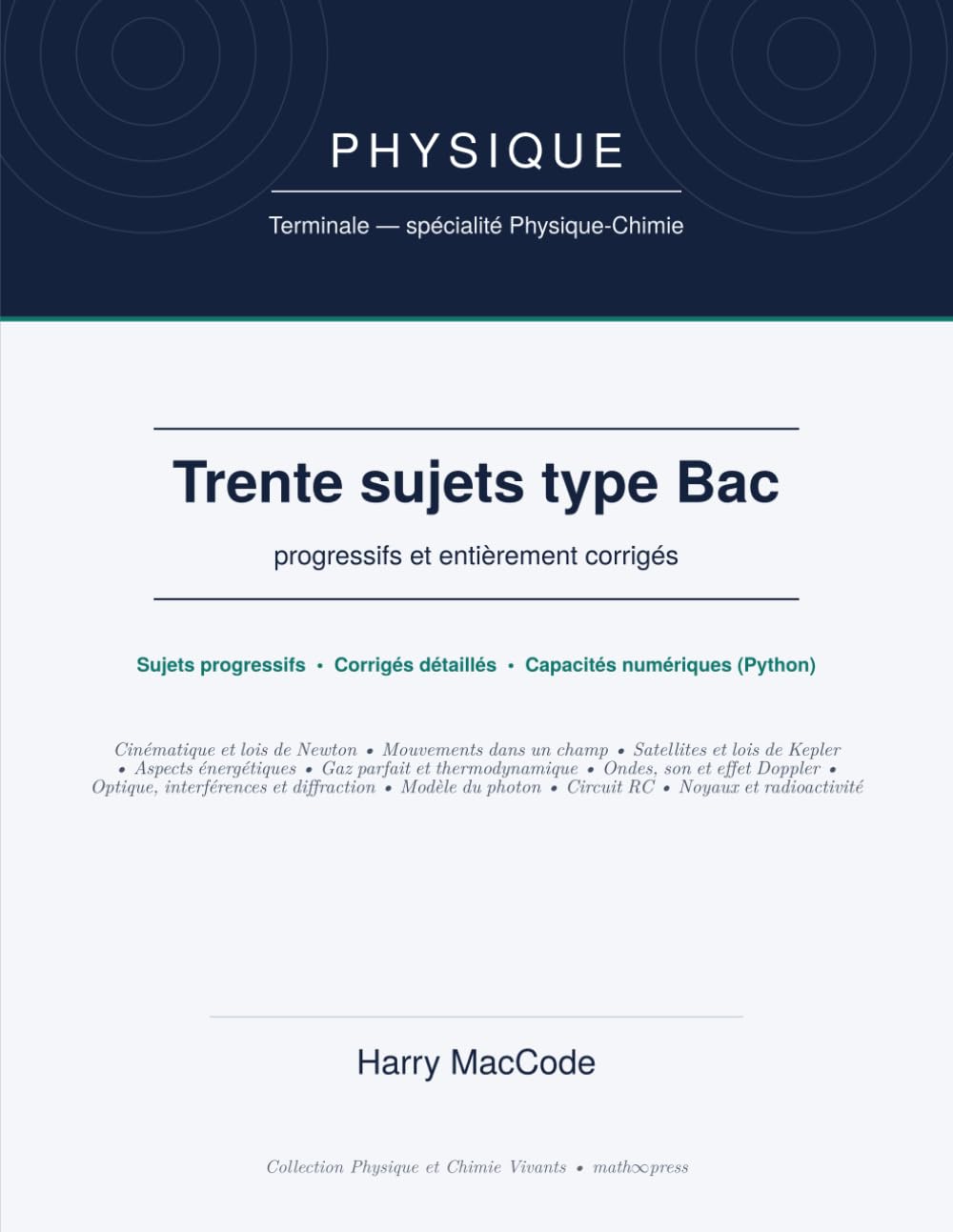 capítulo por capítulo baixar Physique Terminale spécialité — 30 sujets type Bac corrigés: Annales progressives et entièrement corrigées · Préparation à l'épreuve du Baccalauréat... Sciences Vivantes) (French Edition)