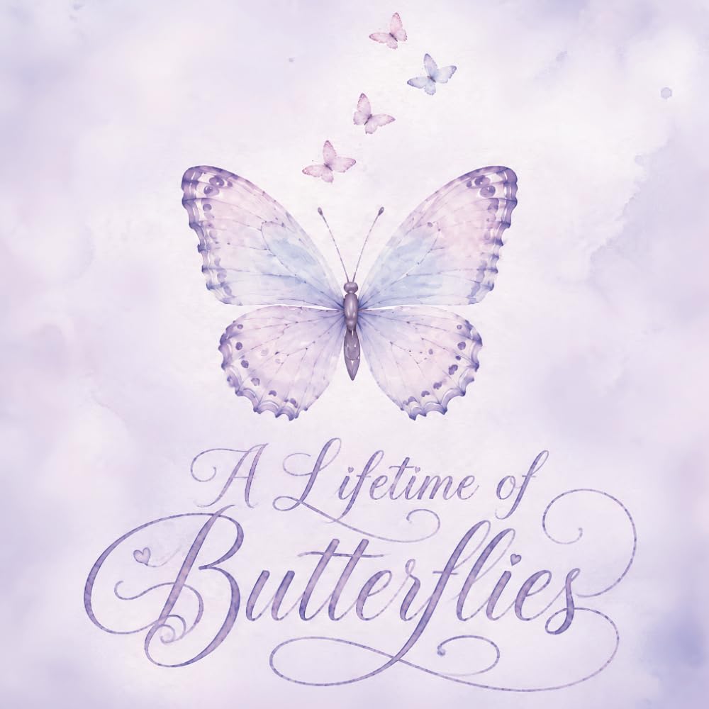 ler totalmente A Lifetime of Butterflies: A Lifetime of Butterflies Bridal Shower Guest Book and Gift Log | Lavender Design | 8.5 x 8.5 Inch Sign In Book for Wishes, Advice and Memories