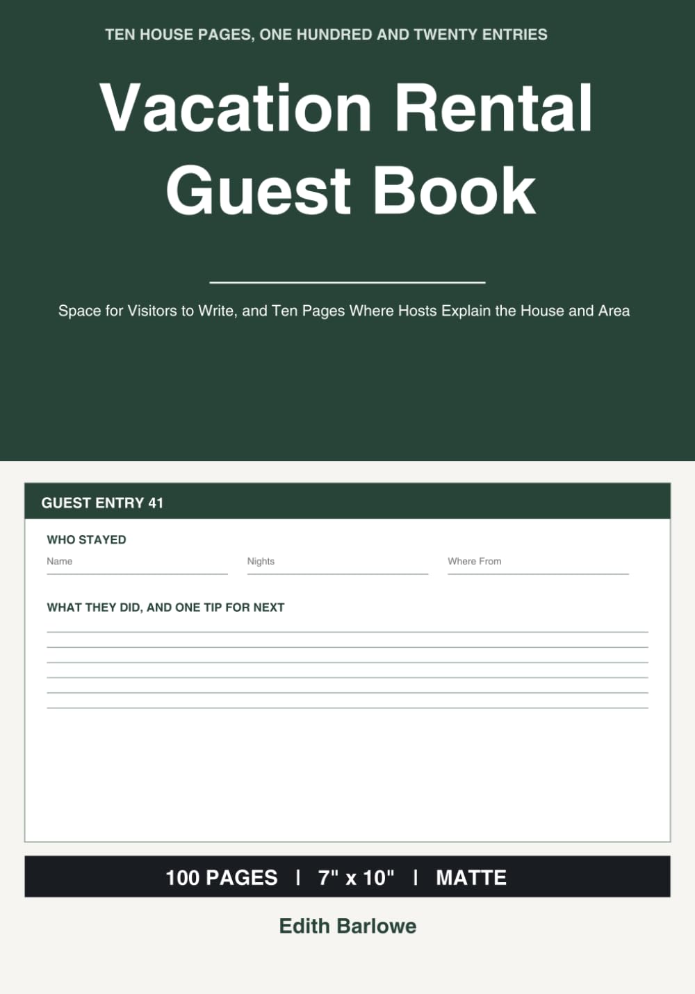 capítulo por capítulo baixar Vacation Rental Guest Book: Space for Visitors to Write, and Ten Pages Where Hosts Explain the House and Area
