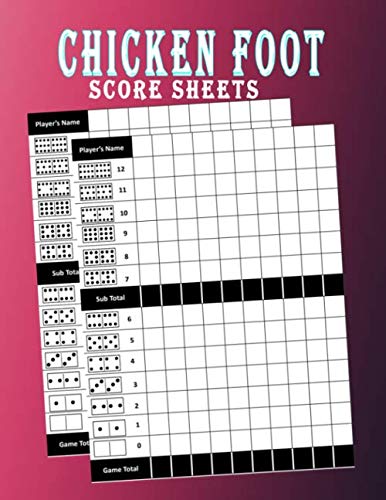 Chicken Foot Score Sheets: Chicken foot Dominoes score pads notebook journal for dice lovers baixar livro de graça