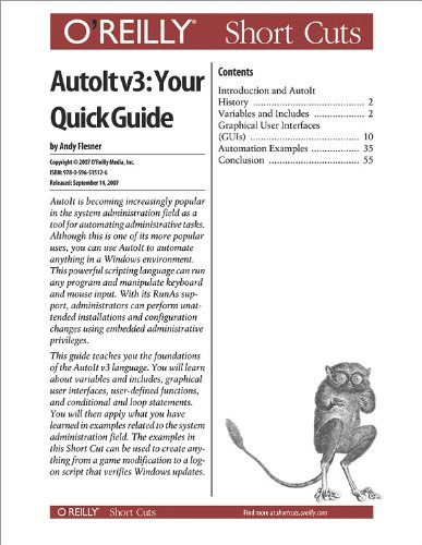 AutoIt v3: Your Quick Guide (English Edition)