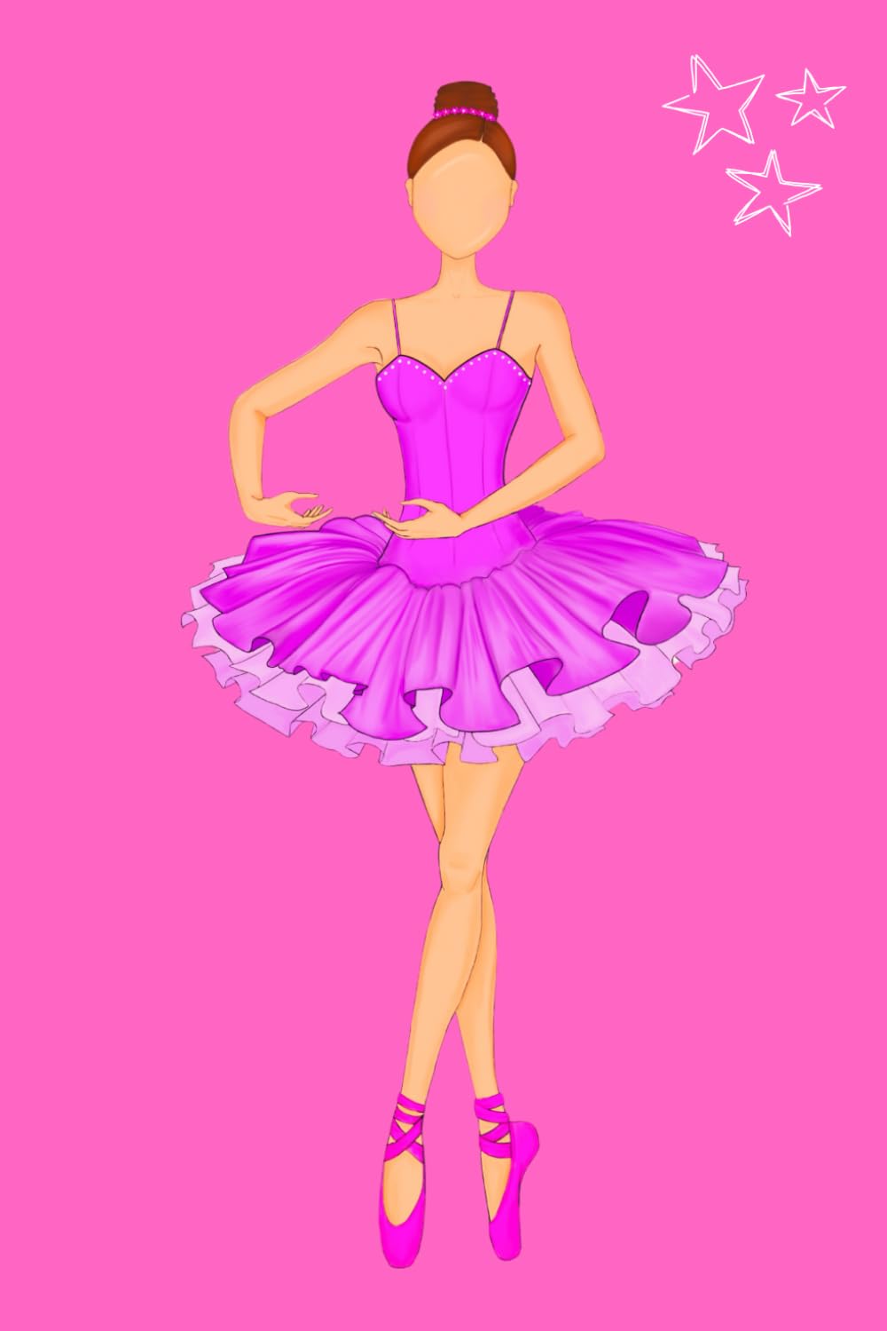 ler totalmente Notebook: “Bailar con luz propia” – Bailarina Sara con fondo rosa – 6 x 9 in (15,24 x 22,86 cm) – 120 páginas rayadas – Tapa brillante