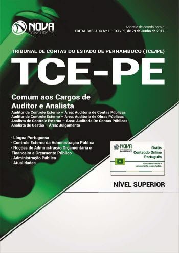 Apostila TCE-PE 2017 - Comum aos Cargos de Auditor e Analista baixar o livro de graça