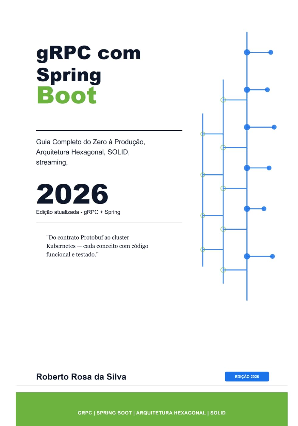 ler totalmente gRPC com Spring Boot em Microsserviços: Guia Completo do Zero a Produção: Arquitetura Hexagonal · SOLID · Streaming · Segurança · Observabilidade · Deploy (Portuguese Edition)