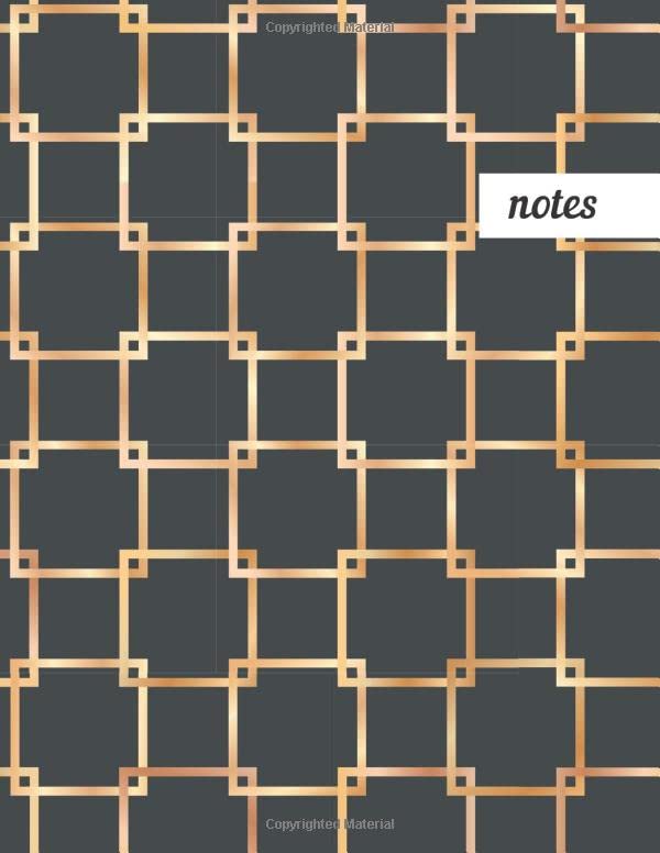capítulo por capítulo baixar Notes: College Ruled Lined Journal, Cute Golden Pattern Design - Perfect for Office, School, College, Writing & Note Taking - Large 8.5 x 11 inches - 110 Pages