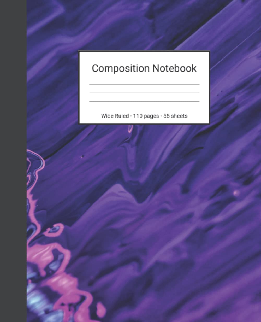 Composition Notebook: Wide Ruled Paper Notebook Journal - Purple And Pink Liquid Marble - Blank Wide Lined Workbook baixar o livro de graça