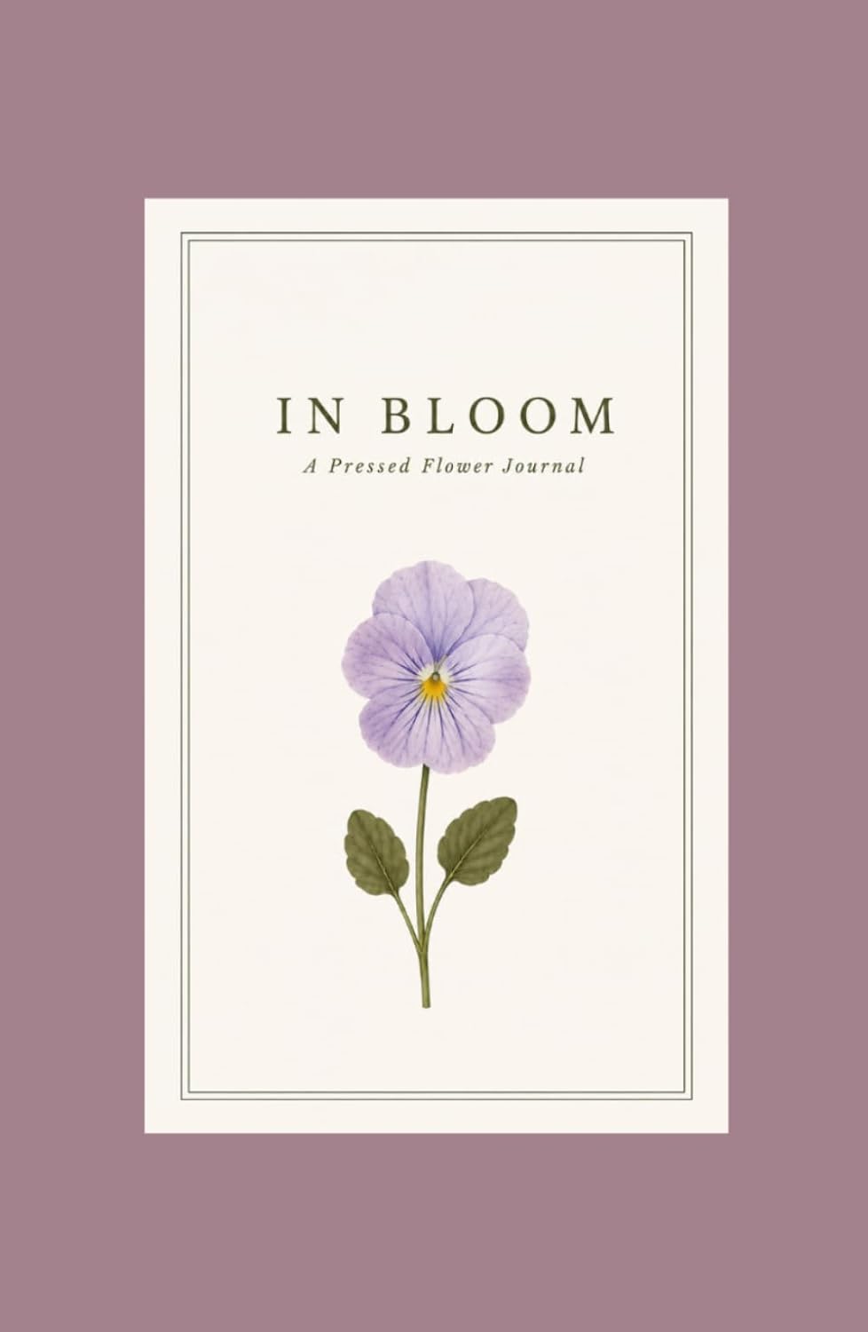 In Bloom: A Mini Flower Press Book: Purple