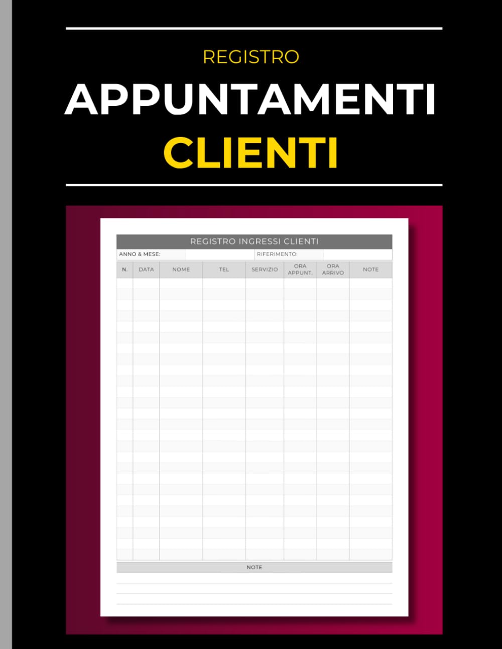 Registro Appuntamenti Clienti: Agenda professionale per registrare appuntamenti, presenze e servizi svolti (Italian Edition) baixar o livro de graça