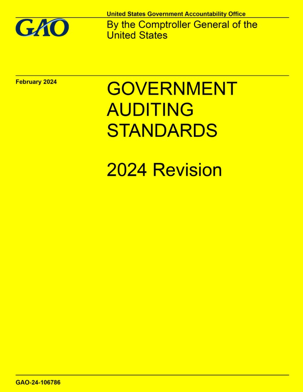 ler totalmente GAO “Yellow Book” Government Auditing Standards 2024 Revision