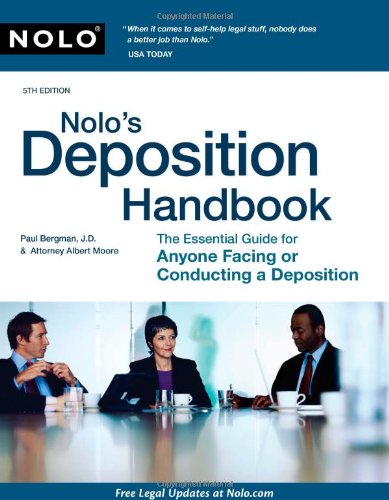 Nolo's Deposition Handbook baixar livro de graça