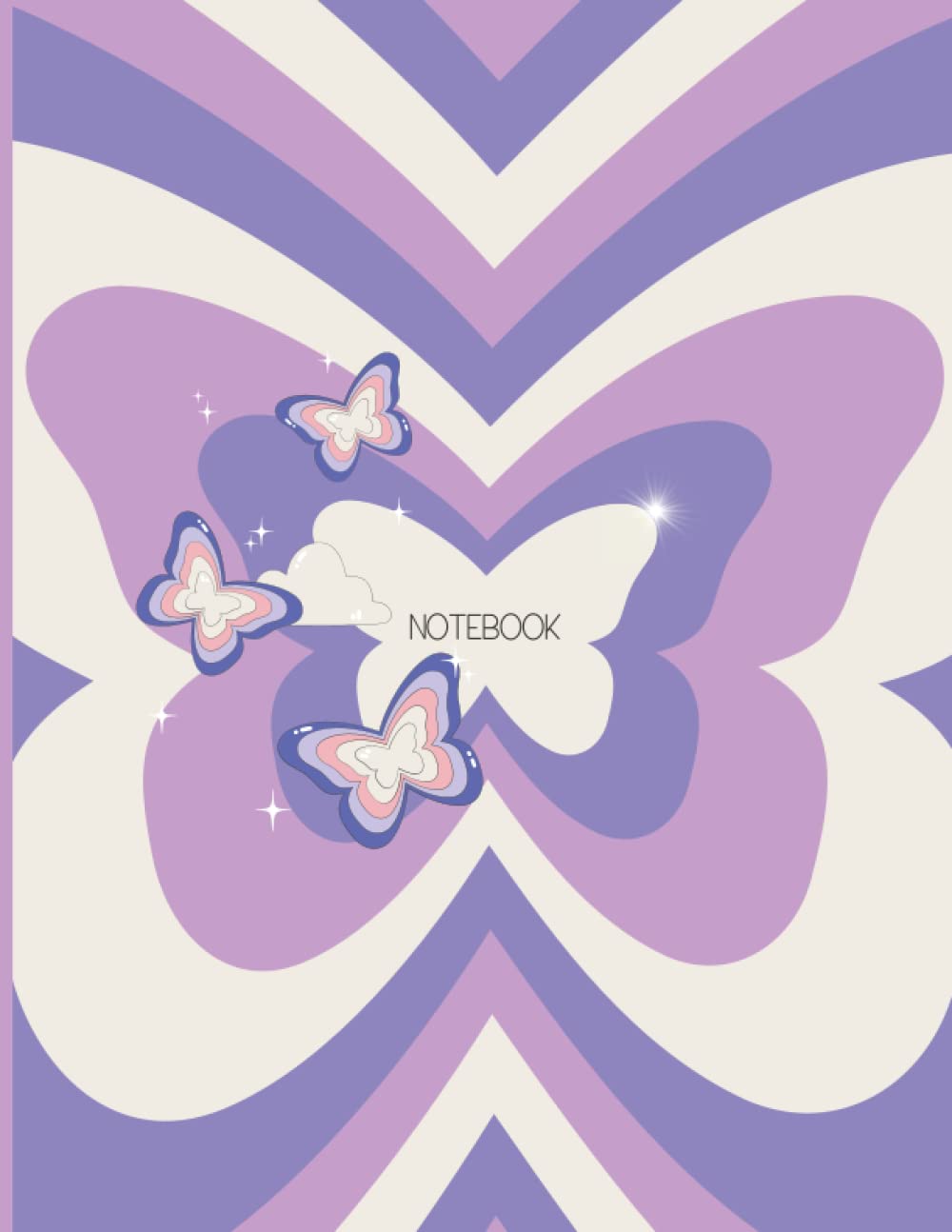 capítulo por capítulo baixar Notebook: Aesthetic Indie Hippie Retro, Blank Lined Composition Notebook, College Ruled, Aesthetic Notebook For School, Pastel Purple Butterfly