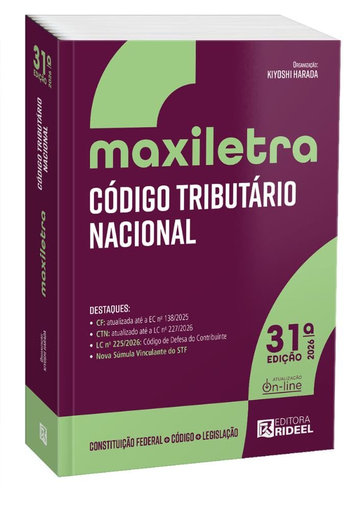 Código Tributário Nacional - Maxiletra - CTN 2026 Rideel baixar livro de graça