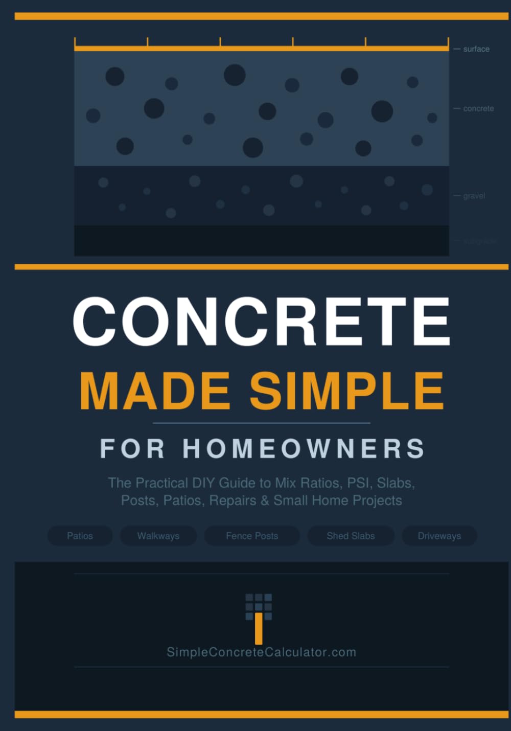 Concrete Made Simple for Homeowners: The Practical DIY Guide to Mix Ratios, PSI, Slabs, Posts, Patios, Repairs & Small Home Projects baixar o livro de graça