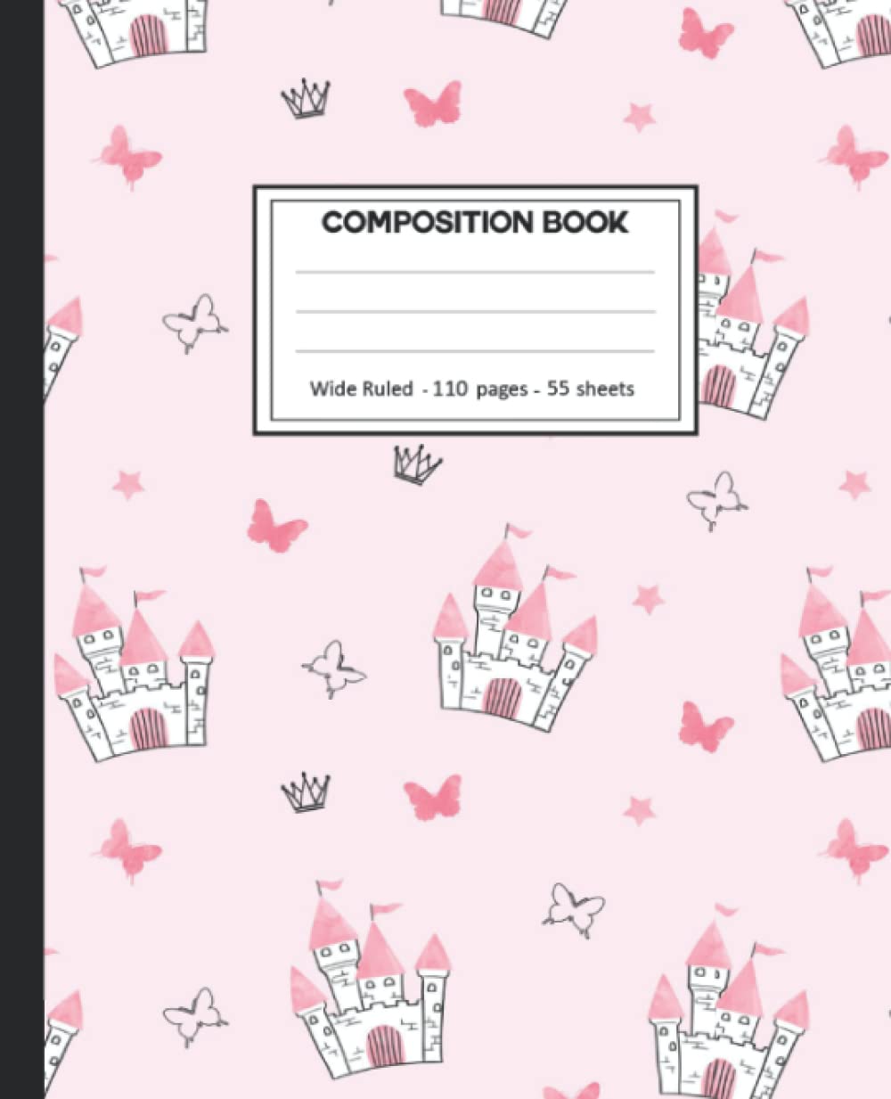 ler totalmente Composition Notebook: College Ruled: 110+ Lined Pages Writing Journal: castle on White.