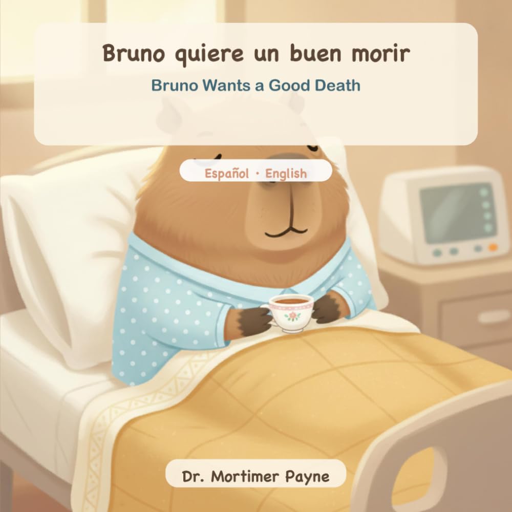 Bruno Wants a Good Death / Bruno quiere un buen morir: A Darkly Funny Bilingual Picture Book for Grown-Ups — ICU & Palliative Humor (Humor negro ilustrado, español-inglés) (Goodnight, Bruno) baixar o livro de graça