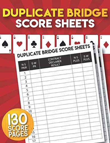 Duplicate Bridge Score Sheets: 130 Large Score pads for Scorekeeping | Duplicate Bridge Score Record Cards. baixar livro de graça
