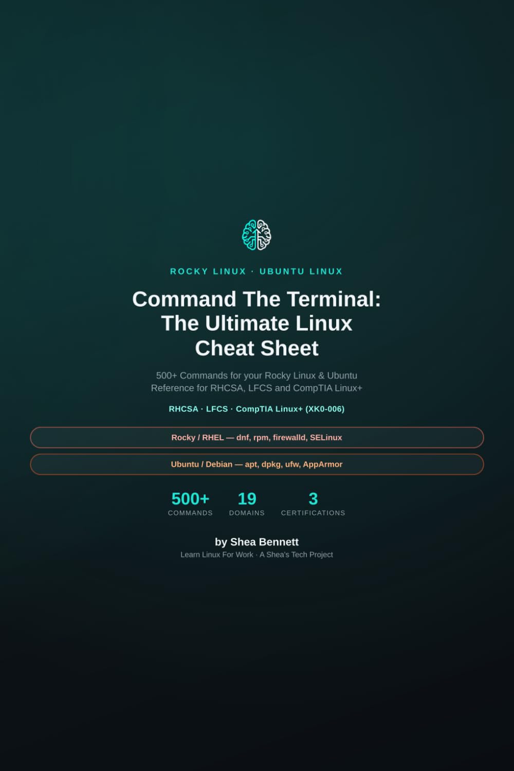 capítulo por capítulo baixar Command The Terminal: The Ultimate Linux Cheat Sheet: 500+ Commands for your Rocky Linux & Ubuntu Reference for RHCSA, LFCS and CompTIA Linux+