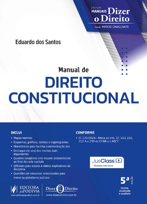Manual de Direito Constitucional - 5ª Edição (2025) baixar o livro de graça