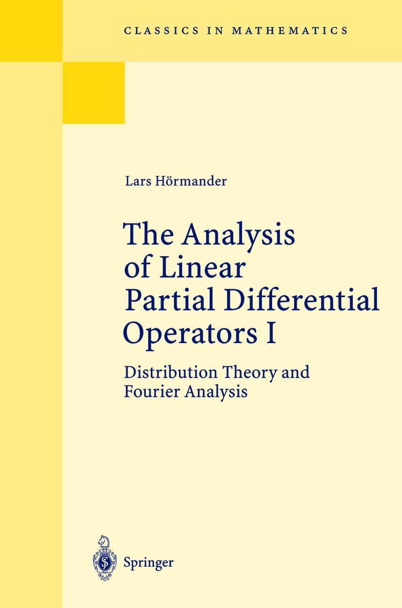 ler totalmente The Analysis of Linear Partial Differential Operators I: Distribution Theory and Fourier Analysis