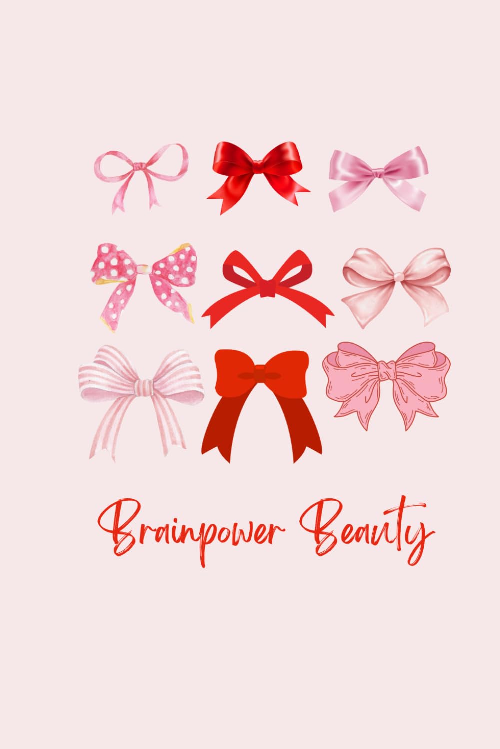 Brainpower Beauty notebook: Cute journal with bows, A5, 120 page, Lined, Notepad, Work, Home. baixar livro de graça