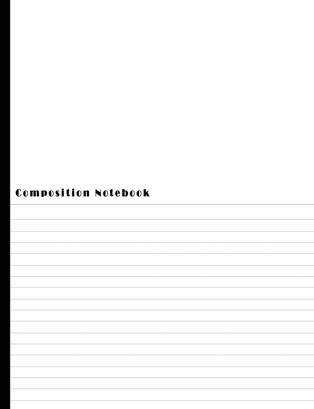 ler totalmente Composition Notebook: Book Journal Dual Design Alternating Half Blank- Half College Ruled for Creative Sketchbook Drawing or Doodling & Writing Journal Notebook Organizer: Blank Notes
