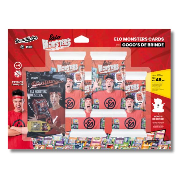Kit Elo Monsters Cards + Gogo's de Brinde