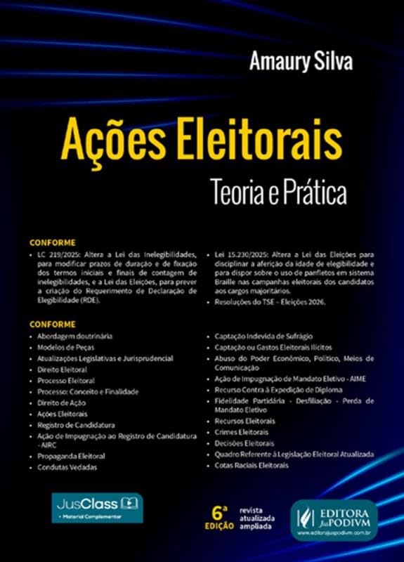 capítulo por capítulo baixar Ações Eleitorais: Teoria e Prática - 6ª Edição (2026)