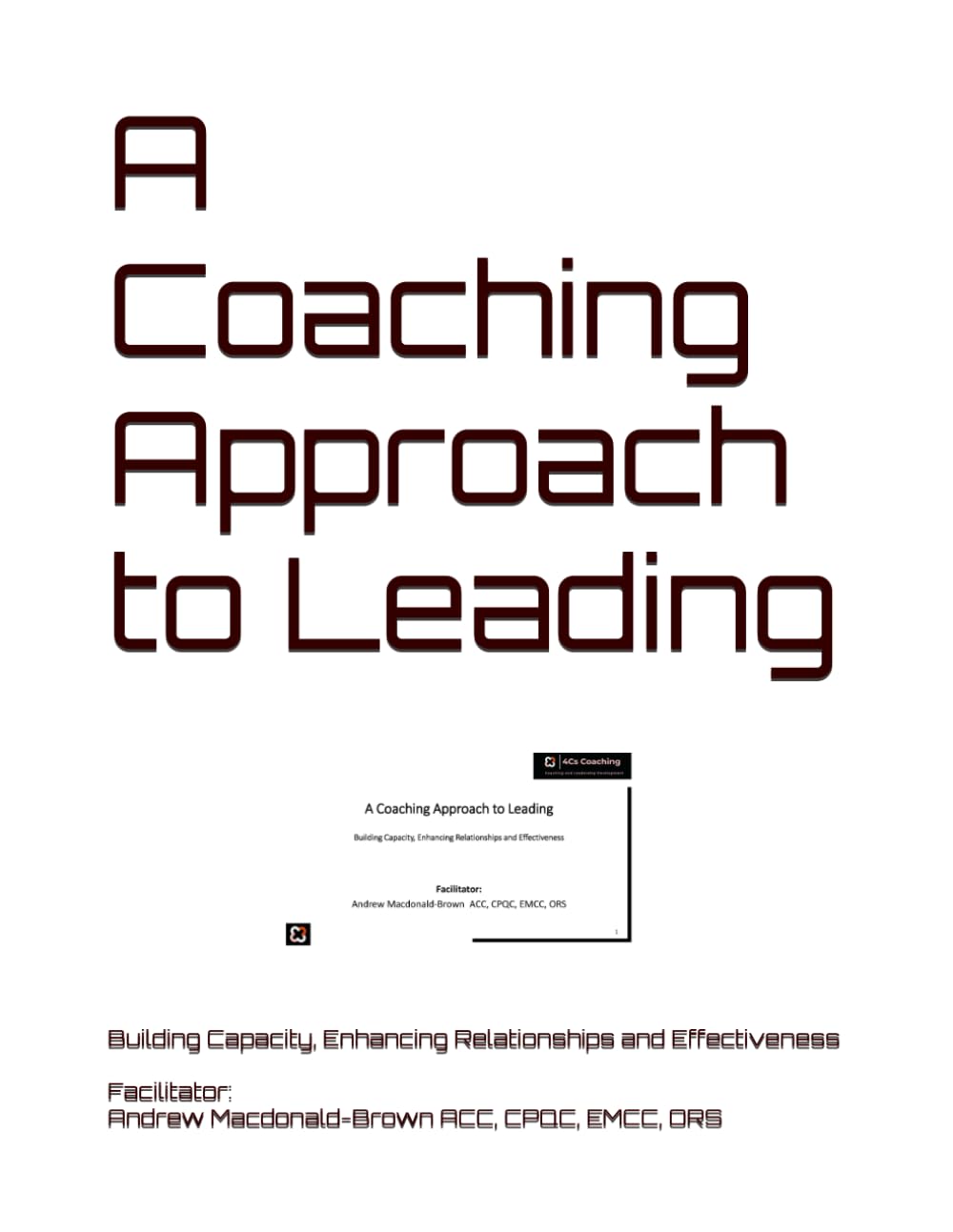 A Coaching Approach to Leading baixar livro de graça