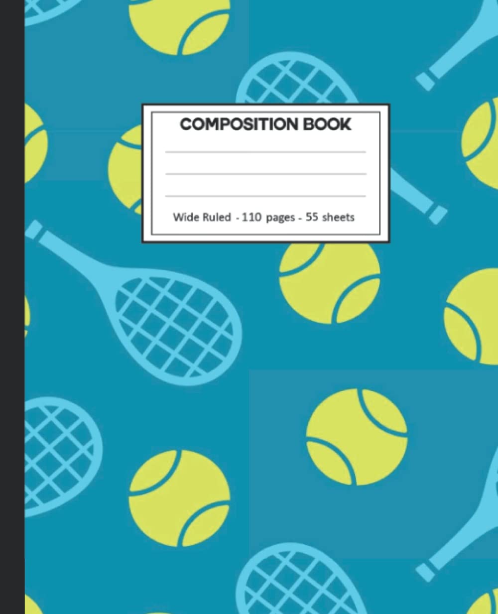 Composition Notebook: Wide Ruled: 110+ Lined Pages Writing Journal: Tennis ball Theme baixar o livro de graça