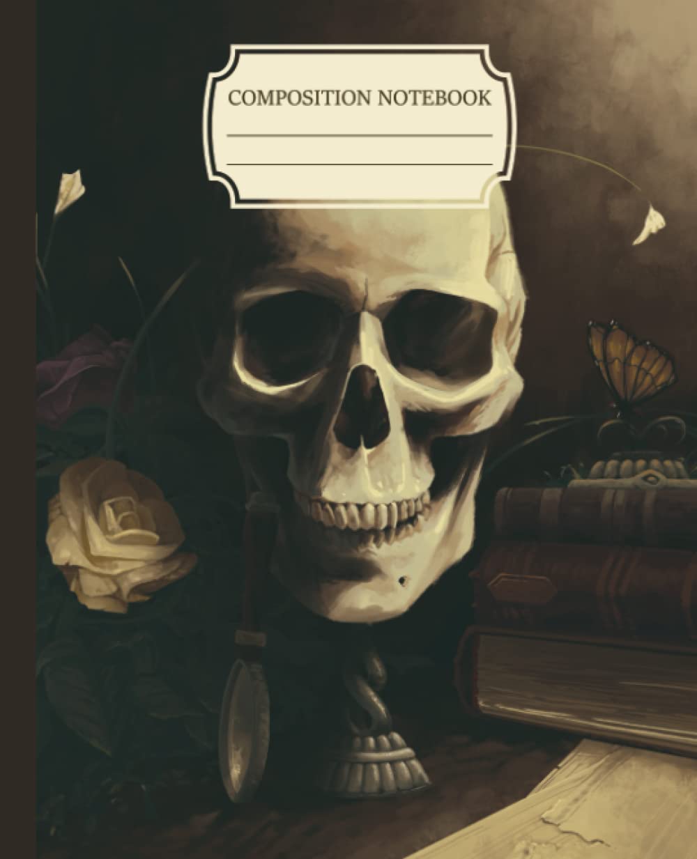 Composition Notebook College Ruled: Dark Academia Aesthetic | Classical Victorian Vintage Memento Mori Illustration Cover | 120 Page Journal for Teens & Adults baixar o livro de graça