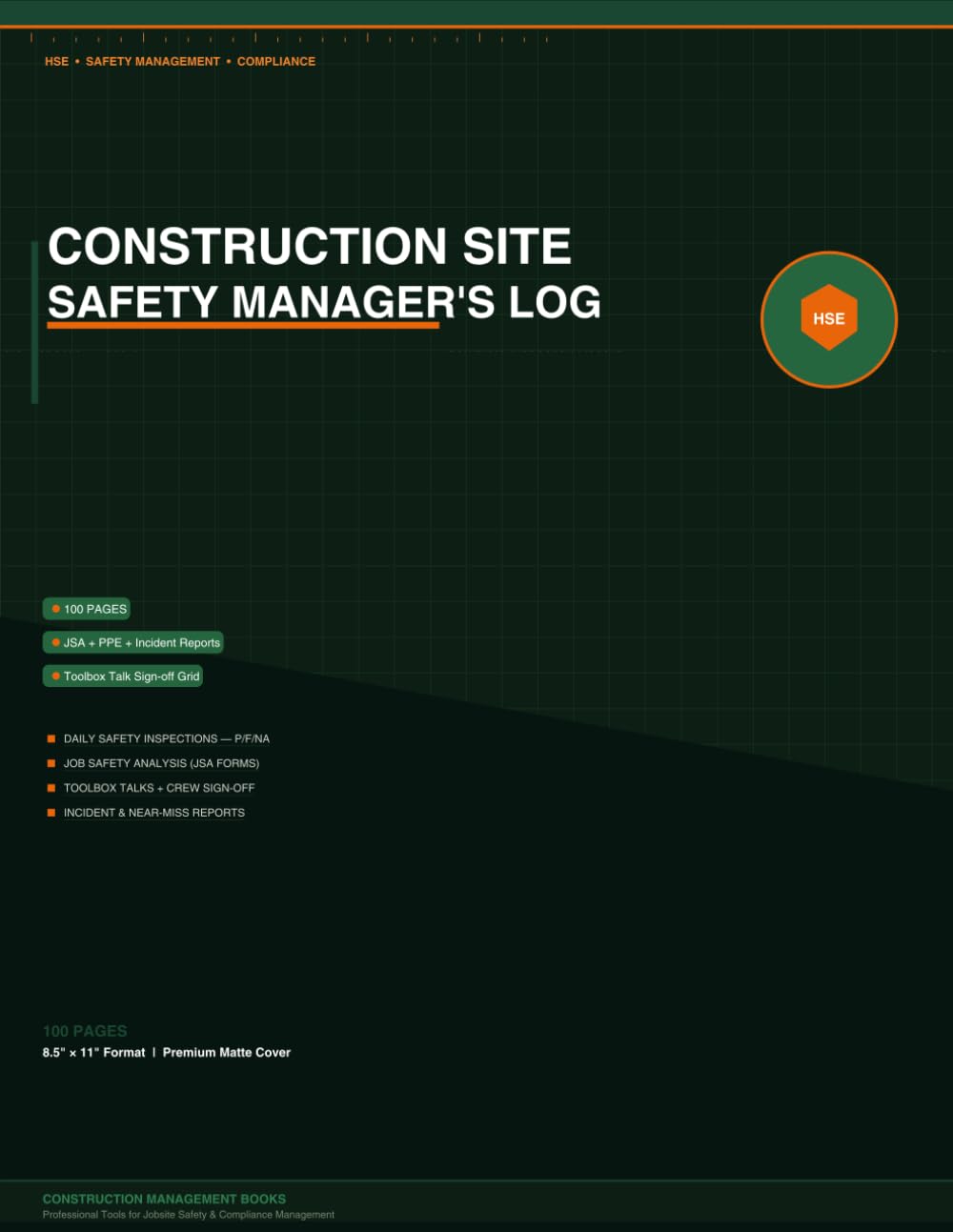 ler totalmente Construction Site Safety Manager's Complete Log Book: OSHA-Compliant Daily Inspections, JSA Forms, Toolbox Talk Sign-Off Records, Incident Reports,... Officers and Site Supervisors | 100 Pages