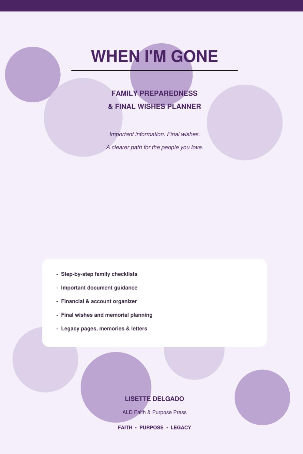 When I'm Gone: Family Preparedness & Final Wishes Planner baixar livro de graça