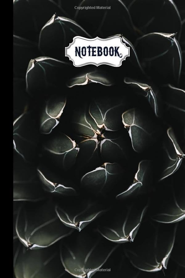 ler totalmente overhead view succulent plant Notebook: Cute Cactus Pattern Composition Journal with Lines... Boys Teens Kids Men Women (120 Pages 6 x 9)