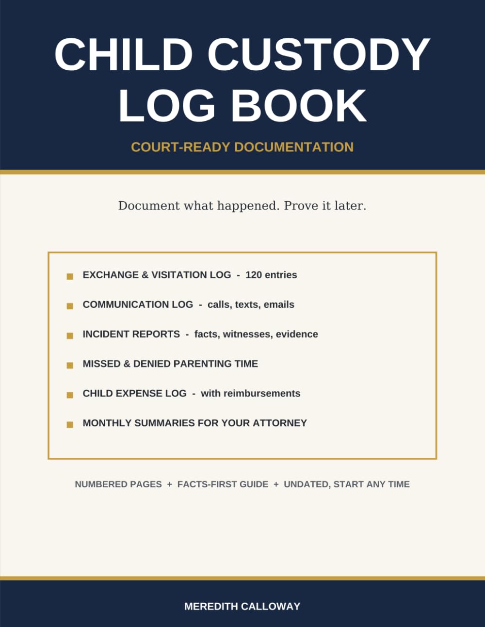 Child Custody Log Book: Court-Ready Documentation of Visitation, Exchanges, Communication, Incidents and Expenses | Co-Parenting Record Book with... Attorney Summaries for Mothers and Fathers baixar livro de graça