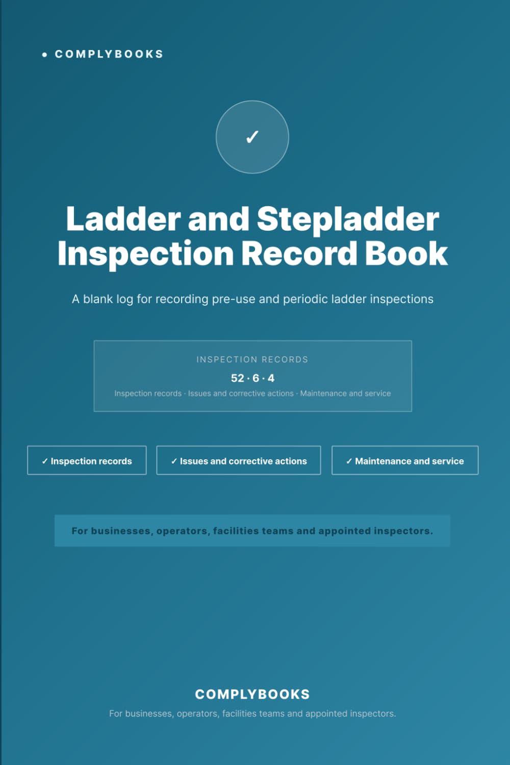 Ladder and Stepladder Inspection Record Book: A blank log for recording pre-use and periodic ladder inspections baixar o livro de graça