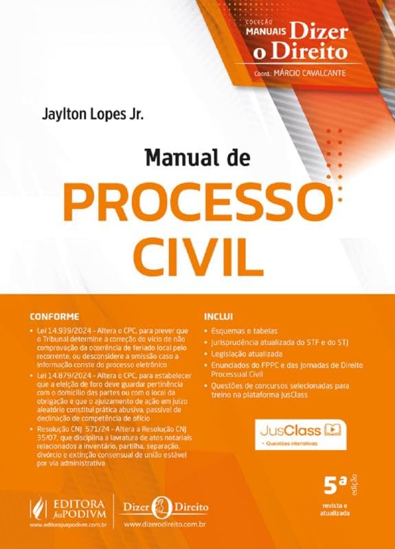 Manual de Processo Civil - 5ª Edição (2025) baixar o livro de graça