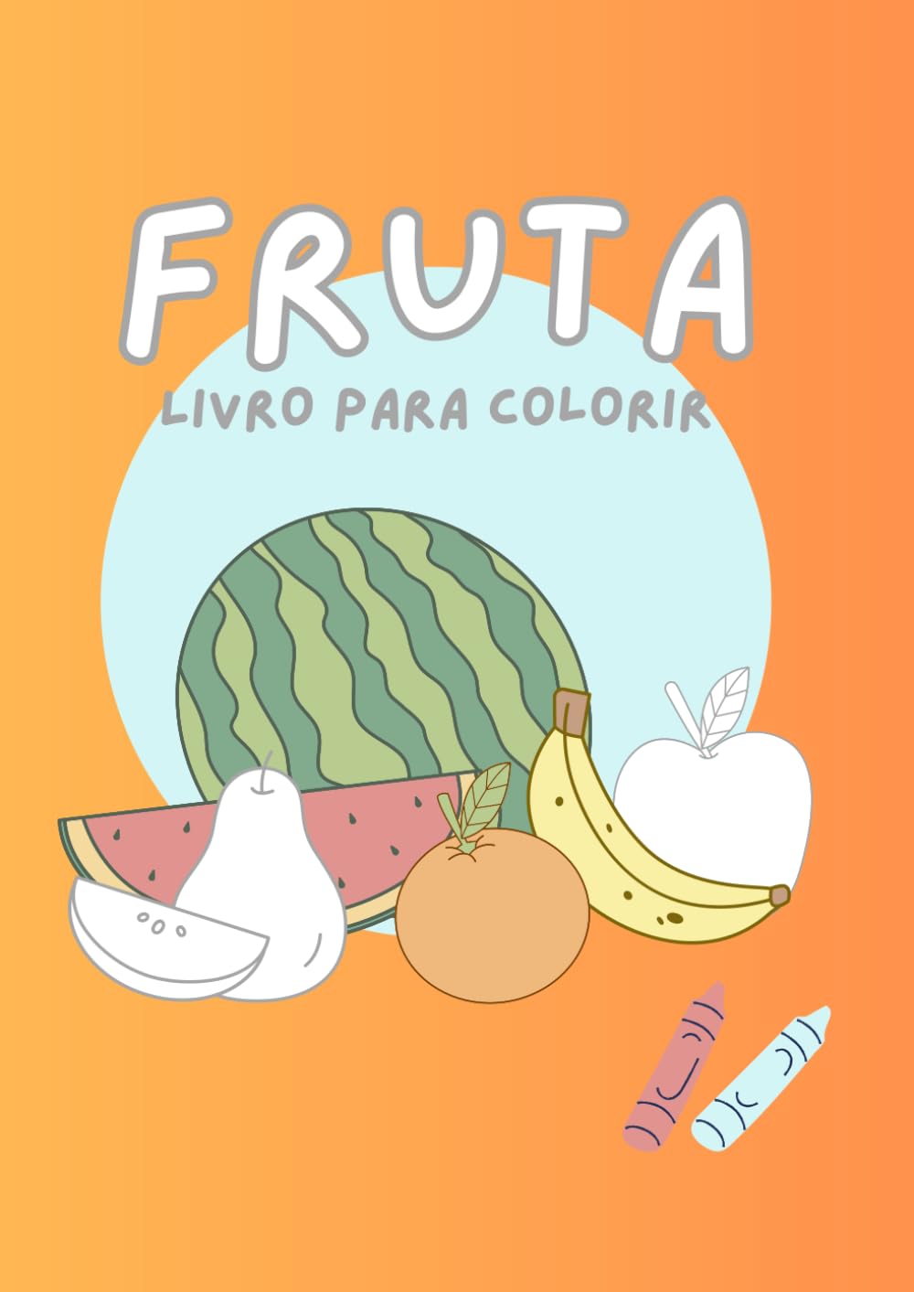 ler totalmente Livro para colorir de Fruta: Livro de colorir de Frutas (Portuguese Edition)