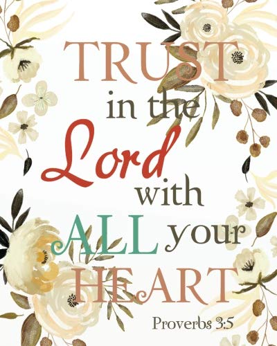 Trust In The Lord With All Your Heart: 8" x 10" Monthly Daily 2019 Planner Calendar Schedule Organizer Christian Quote Bible Verse Theme (Christian... Monthly Planner Calendar 2019 Journal Series) baixar livro de graça